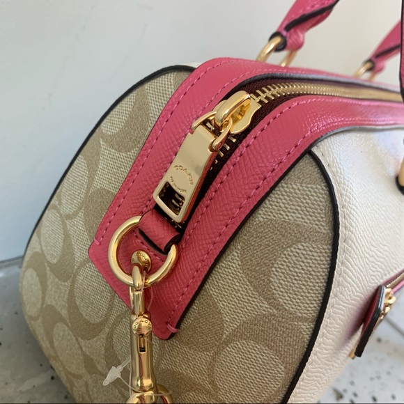 NWT Coach Rowan Satchel in Colorblock Signature 🎀 - Picture 8 of 13